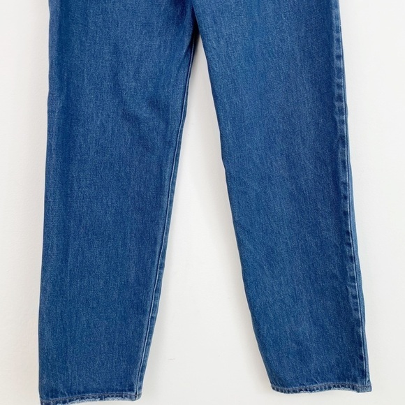 Madewell Trendy Baggy Straight High Rise Trendy Casual Distressed Denim Jeans 24 - Picture 6 of 14